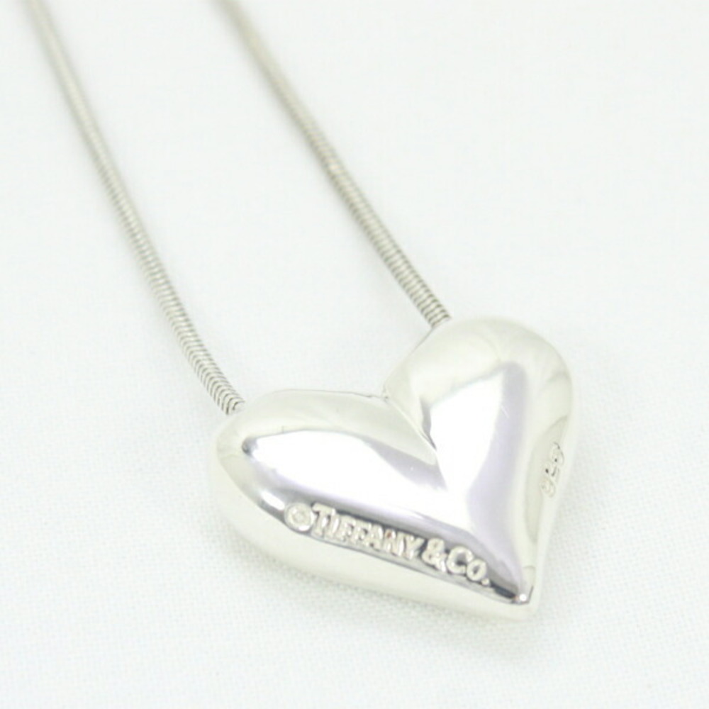 Tiffany Large Heart Necklace Silver